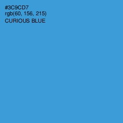 #3C9CD7 - Curious Blue Color Image